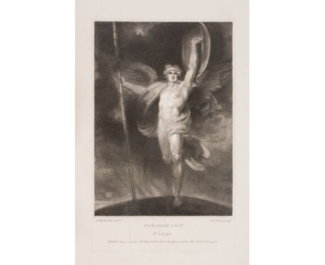 Milton (John) The Poetical Works, 3 vol., large paper copy, half-titles, 3 engraved portraits and 29 plates by Schiavonetti a