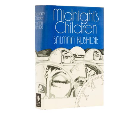 Rushdie (Salman) Midnight's Children, first issue on American sheets, signed by the author on title, original boards, dust-ja