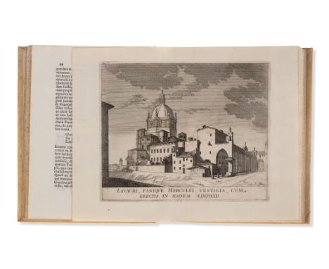 Grazioli (Pietro) De praeclaris Mediolani aedificiis..., only edition, title in red & black with engraved vignette, engraved 