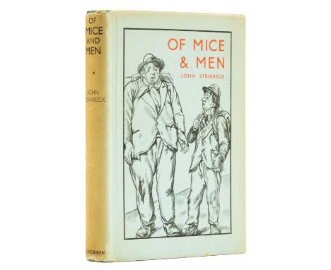 Steinbeck (John) Of Mice &amp; Men, first English edition, frontispiece and decorations by Michael Rothenstein, light brownin