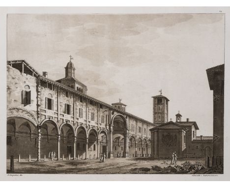 Ferrario (Giulio) Monumenti Sacri e Profani dell'Imperiale e Reale Basilica di Sant'Ambrogio in Milano, first edition, half-t
