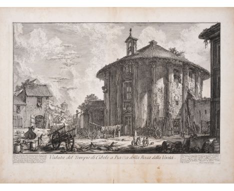 Drawings &amp; Prints.- Piranesi (Giovanni Battista)&nbsp;Veduta&nbsp;del&nbsp;Tempio&nbsp;di&nbsp;Cibele&nbsp;a&nbsp;Piazza&
