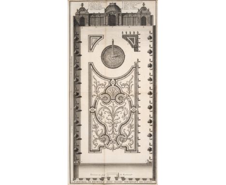 Aviler (Augustin Charles d') Cours d'Architecture...; Explication des Termes d’Architecture..., 2 vol., first edition, engrav
