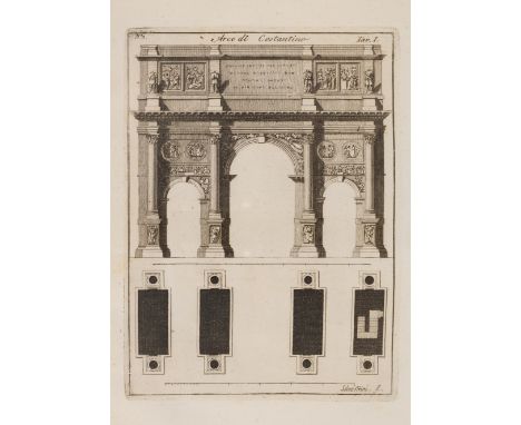 Guattani (Giuseppe Antonio) Roma Descritta ed Illustrata, 2 vol. in 1, second edition, engraved additional pictorial title, f