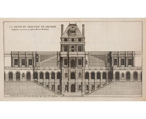 Marot (Jean) Recueil des Plans Profils et Elevations des plusieurs Palais Chateaux Eglises Sepultres Grotes et Hostels, engra