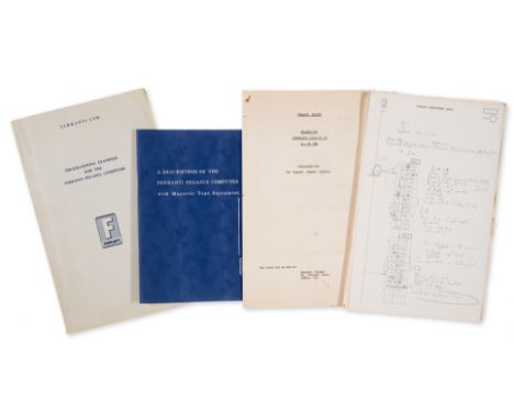 Early Computing.- Collection of Material Relating to the Ferranti Pegasus Computer, including: A Description of the Ferranti 