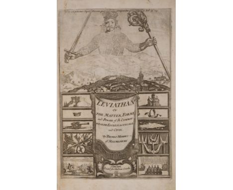 Hobbes (Thomas) Leviathan, or The Matter, Forme, & Power of a Common-wealth Ecclesiasticall and Civill, [second edition], add