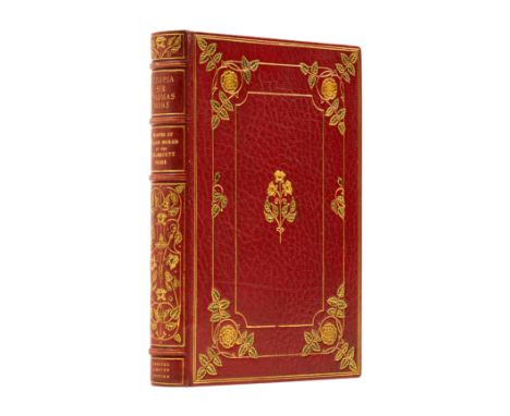 Kelmscott Press.- More (Sir Thomas)&nbsp;Utopia, edited by F.S.Ellis, [one of 300 copies on Flower paper], printed in red and