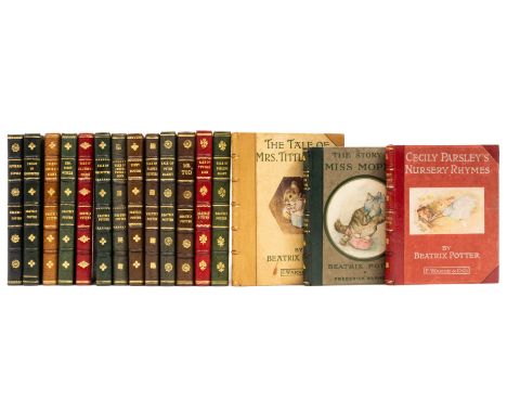 Potter (Beatrix) [A set of 16 works], constituting: The Tale of Peter Rabbit, first trade edition, frontispiece a little crea