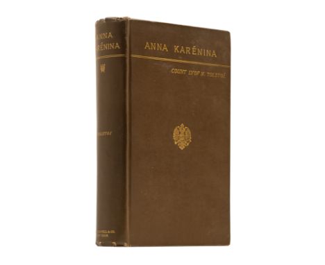 Tolstoy (Count Lev Nikolayevich "Leo") Anna Karenina, first American edition, translated by Nathan Haskell Dole, 4pp. adverti
