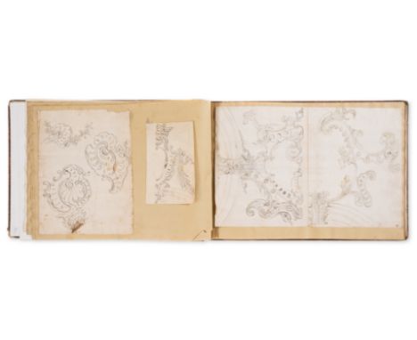 Drawings &amp; Prints.- Stuccatori.- Italian School (18th century) An album of 66 original designs for plasterwork and mural 