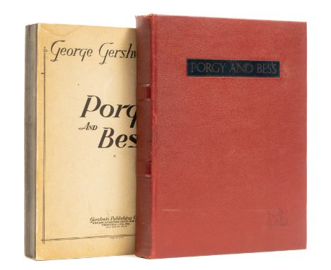 Gershwin (George) Porgy and Bess, An Opera in Three Acts, one of 250 copies signed by George Gershwin, DuBose Heyward (libret
