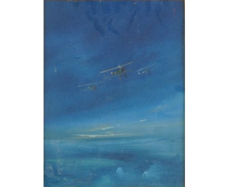 DOUGLAS ETTRIDGE (BRITISH, 1929-2009) (3)Dawn Patrol signed and dated 'DOUGLAS ETTRIDGE 1947' (lower left) gouache on paper 4