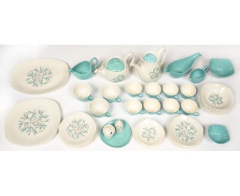 JESSIE TAIT A MIDWINTER EARTHENWARE STYLECRAFT FASHION SHAPE  CASSANDRA PATTERN TEA AND DINNER SERVICE, CIRCA 1960, COFFEE PO