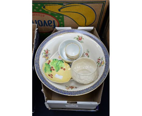 A Carlton ware 'Australia' design small cherry pattern dish, a Poole pottery rhombus shaped dish, early 1970s, Royal Worceste