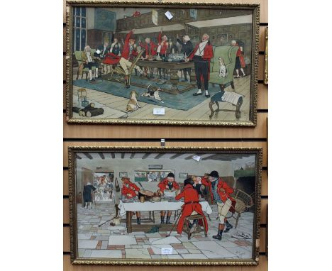 Cecil Aldin, a pair of hunting scenes 