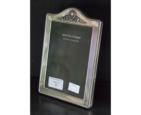 An Arthur Price silver framed easel photograph frame, hallmark London 1996