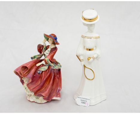 A Royal Doulton 'Top O' The Hill' figure HN 1834, plus a Spode 'Alexandra' figure (2)