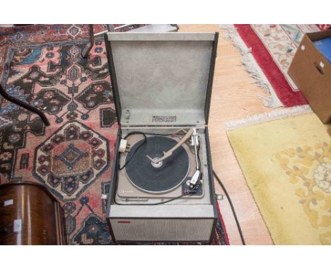 A Hacker record player with Garrard stack deck in working order, late 1950s early 1960s