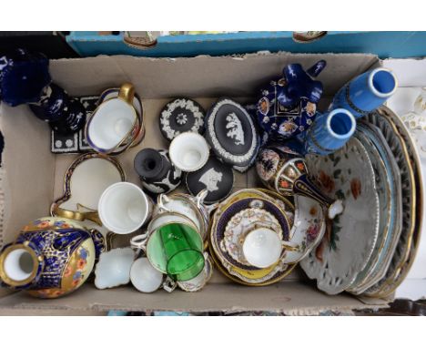 Cabinet cups and saucers, including: Dresden; Copeland; Royal Albert; Coalport, etc; cabinet plates; Noritake cream and sugar