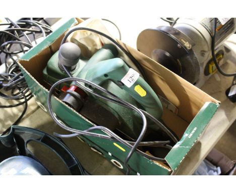 A Bosch PHO 20-82 electric planer with original box and instruction manual 
