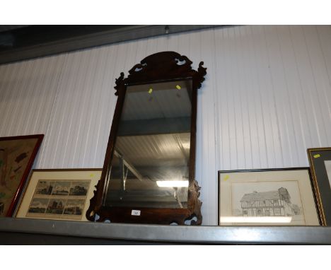 A Chippendale style wall mirror