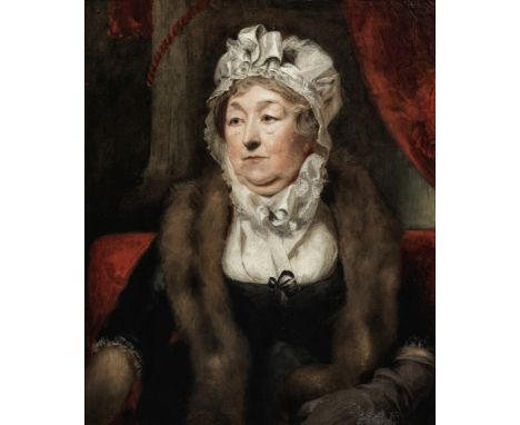 Attributed to Sir Thomas Lawrence P.R.A. (Bristol 1769-1830 London)Portrait of a lady, presumably Mrs Tierney, half-length, i