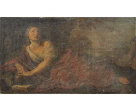 Flemish School, 17th CenturyThe Penitent Magdalene oil on canvas79.2 x 139.5cm (31 3/16 x 54 15/16in).unframedThis lot is sub
