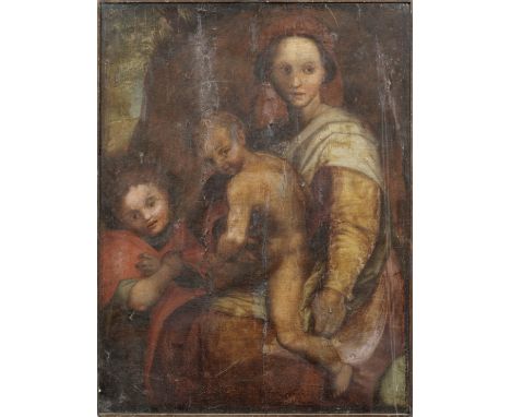 Florentine School, 16th CenturyThe Madonna and Child and the Infant Saint John the Baptist oil on panel92 x 69.7cm (36 1/4 x 