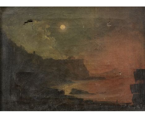 Attributed to Joseph Wright of Derby (Derby 1734-1797)The Bay of Naples from Posillipo oil on canvas31.1 x 40.4cm (12 1/4 x 1