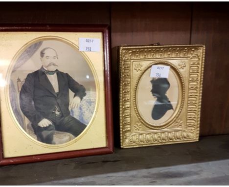 LATE NINETEENTH CENTURY AMERICAN SCHOOL, oval miniature portrait of a gentleman, probably Mr Thomas Bradley, wearing a mustac