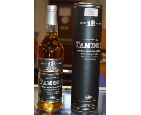TAMDHU AGED 18 YEARS HIGHLAND SINGLE MALT SCOTCH WHISKY, WITH PRESENTATION BOX - 70CL, 43% VOL     