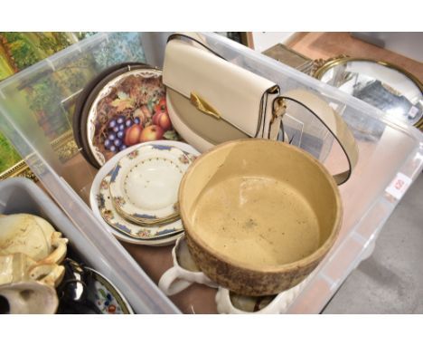 A selection of ceramics and a planter