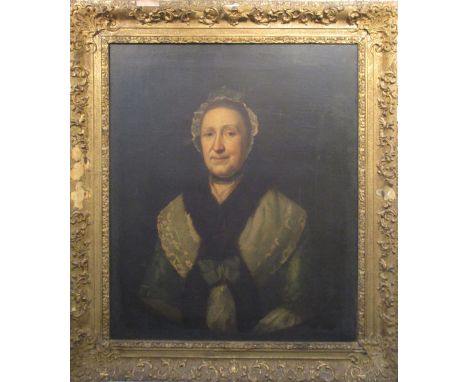 19TH CENTURY SCHOOL, 'Portrait of a Lady' oil on canvas, 75.5cm x 65cm with gilt frame. 