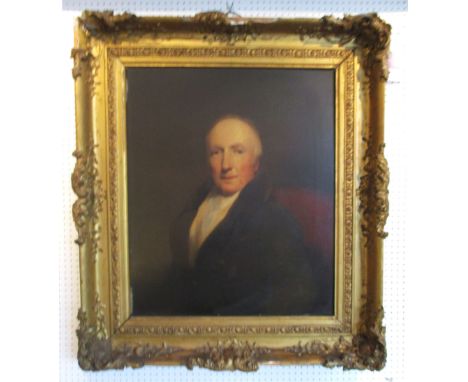 LATE 18TH, EARLY 19TH CENTURY IRISH SCHOOL, 'Portrait of David Gordon' oil on canvas, 755 cm x 635c, with gilt frame (with fa