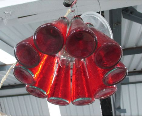 INGO MAURER 'CAMPARI' LIGHT SUSPENSION PENDANT LAMP, 74cm diam. 