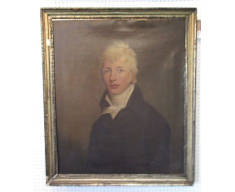 LATE 18TH/EARLY 19TH CENTURY SCHOOL, 'Portrait of Du Pre Alexander (1777-1839)' oil on canvas, 77cm x 64cm, framed. (with fau
