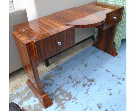 DESK, Art Deco style with two drawers below, 140cm x 53cm x 75cm H.