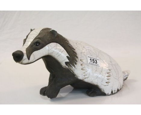 Ceramic Badger Figure