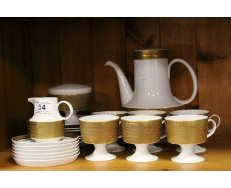 Rosenthal Studio Line ceramic Coffee set to include side plates, all with Gilt decoration