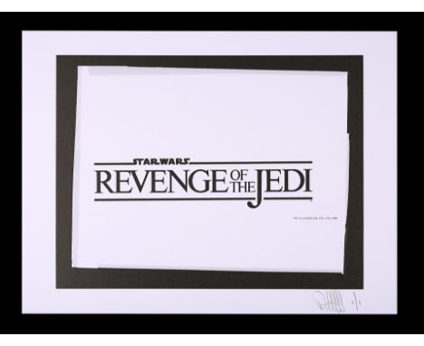 One transparency and Feref Proof Print of the poster title concept featuring withdrawn film title.Unique Proof Print created 