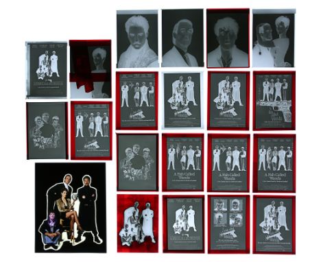 One transparency and 17 negatives of assorted elements of various poster concepts. Various Sizes, see Feref Glossary  hereAdd