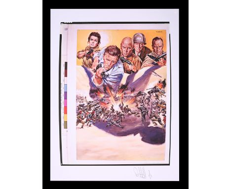 One transparency and Feref Proof Print of poster concept featuring Mauro Colizzi artwork. Unique Proof Print created by Feref