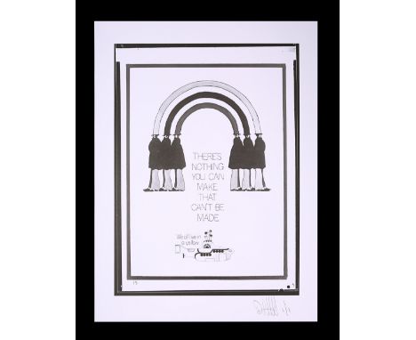 One negative and Feref Proof Print of "There's Nothing You Can Make That Can't Be Made" poster concept.Unique Proof Print cre
