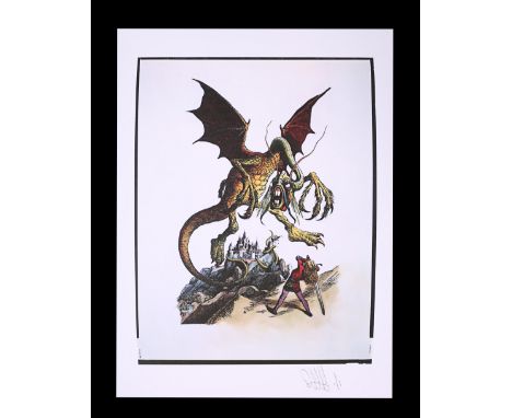 Two transparencies of assorted elements of the poster concept and Feref Proof Print of one transparency. Unique Proof Print c