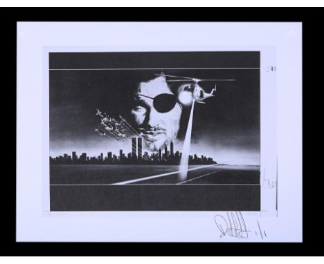 Six negatives of assorted elements of the poster concept and graphics with a Feref Proof Print of one negative featuring René