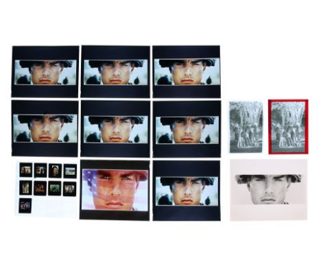 Eight transparencies and an 8"x10" photograph of elements of the poster concept, with two negatives and eight 35mm slides of 