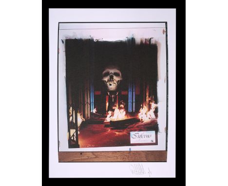 One transparency and 17 negatives of assorted elements of the poster concept and graphics with a Feref Proof Print of the tra
