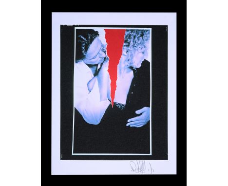 Nine transparencies and one negative of assorted elements of the poster concept with 17 35mm slides of promotional photograph