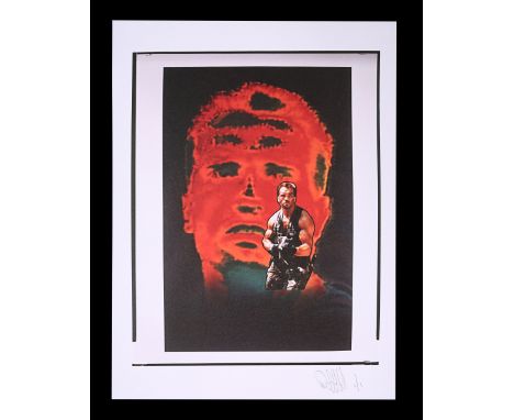 One transparency and two negatives of poster concept with a Feref Proof Print of the transparency featuring Brian Bysouth art